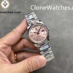 Rolex Super Clone Watches 1:1 Day Date Pink Dial 36mm m128239-0071 3255 Movement - Image 4