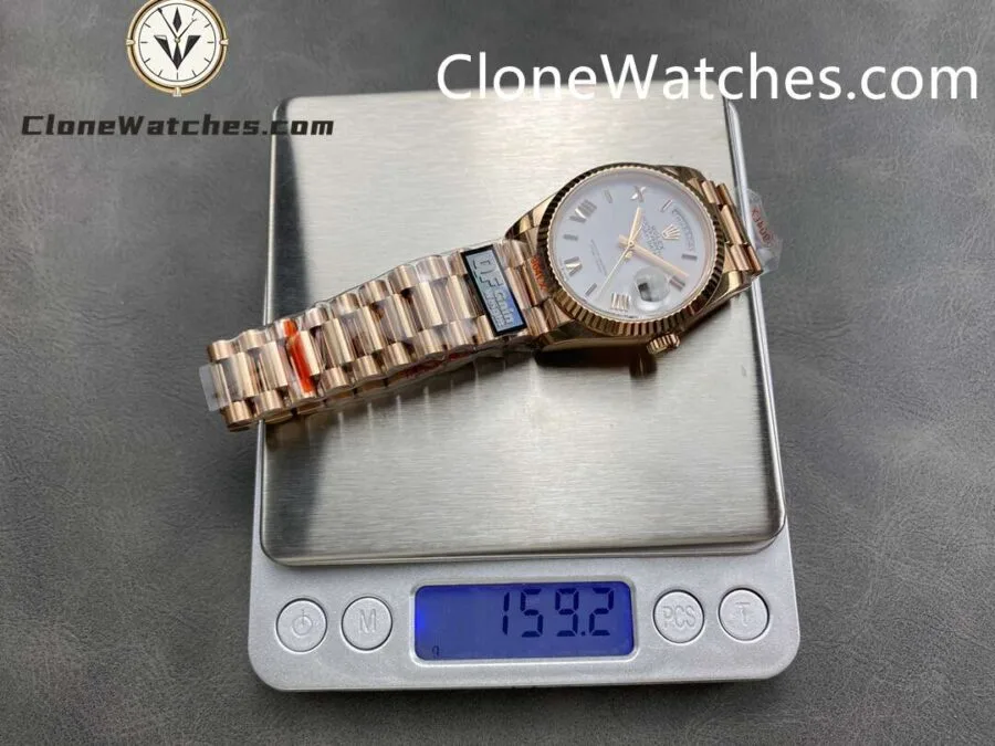 Rolex Super Clone Watches 1:1 Day Date Rose Gold White Dial 36mm m128235-0070 3255 Movement - Image 9