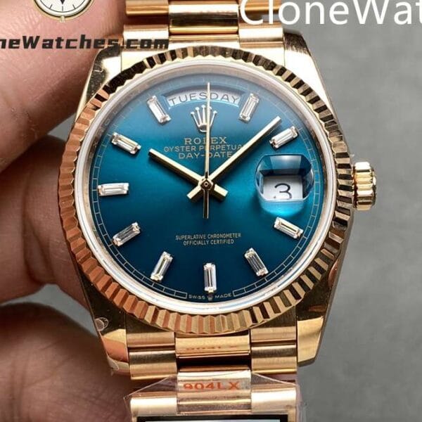 Super Clone Watches – Rolex Day Date Rose Gold m128235-0085