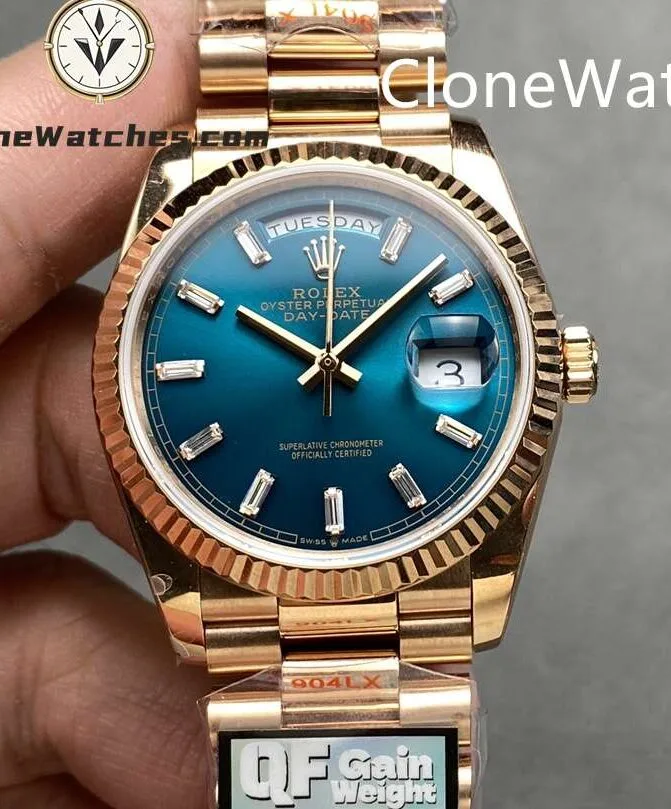 Super Clone Watches – Rolex Day Date Rose Gold m128235-0085