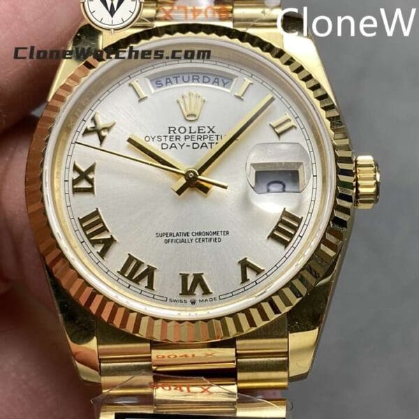 Super Clone Watches – Rolex  Day Date Gold m128238-0076