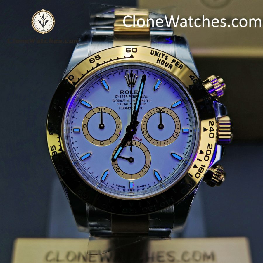 Rolex super clone watch 1:1 Daytona 18k gold m126503-0001 White Dial 4131 movement - Image 2