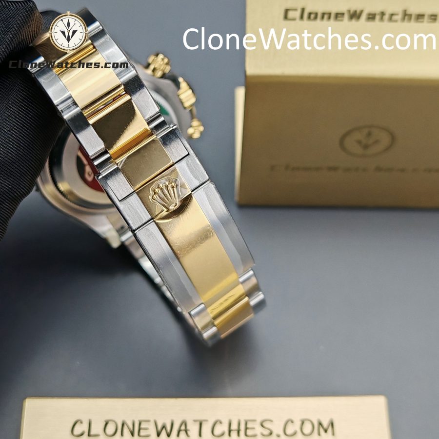 Rolex super clone watch 1:1 Daytona 18k gold m126503-0001 White Dial 4131 movement - Image 7