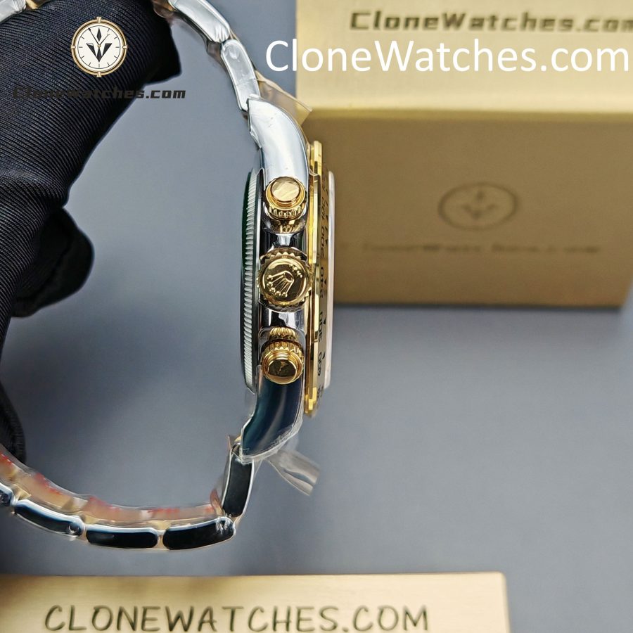 Rolex super clone watch 1:1 Daytona 18k gold m126503-0001 White Dial 4131 movement - Image 8