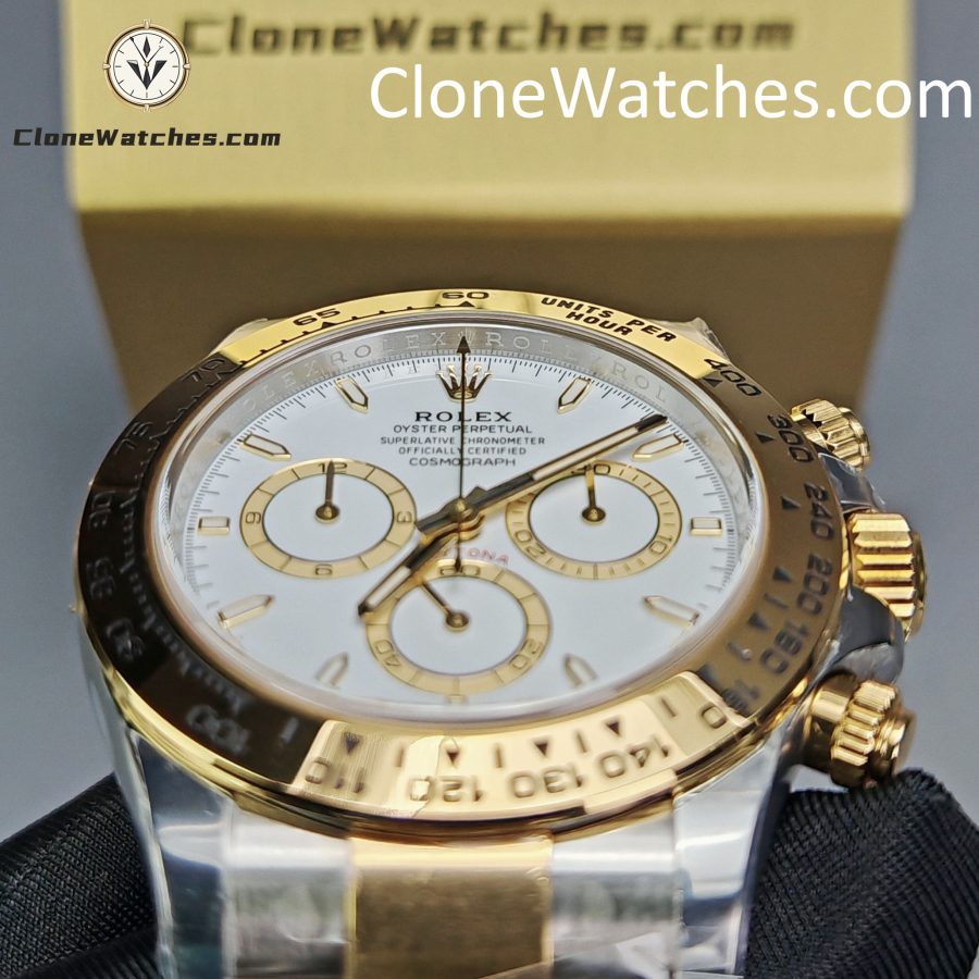 Rolex super clone watch 1:1 Daytona 18k gold m126503-0001 White Dial 4131 movement - Image 14