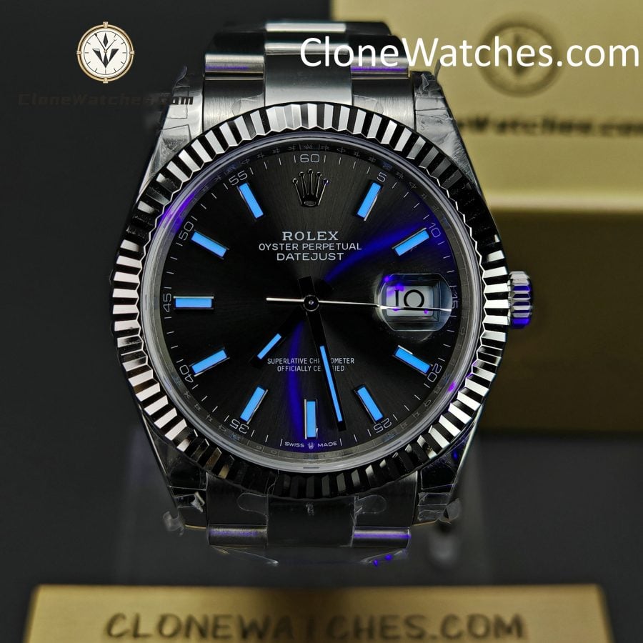 Rolex Super Clone Watches 1:1 DateJust Gray Dial m126334-0013 Oyster 41MM 3235 Movement - Image 2