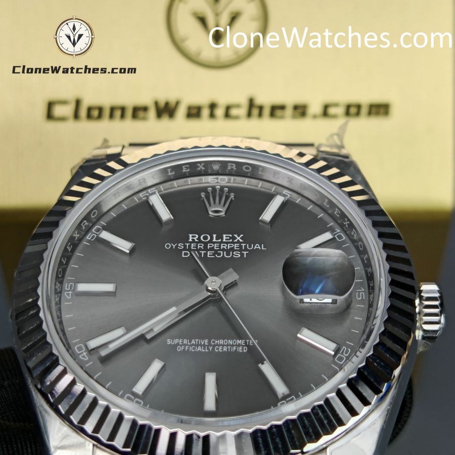 Rolex Super Clone Watches 1:1 DateJust Gray Dial m126334-0013 Oyster 41MM 3235 Movement - Image 14