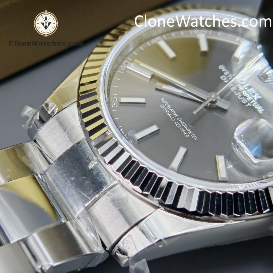 Rolex Super Clone Watches 1:1 DateJust Gray Dial m126334-0013 Oyster 41MM 3235 Movement - Image 15
