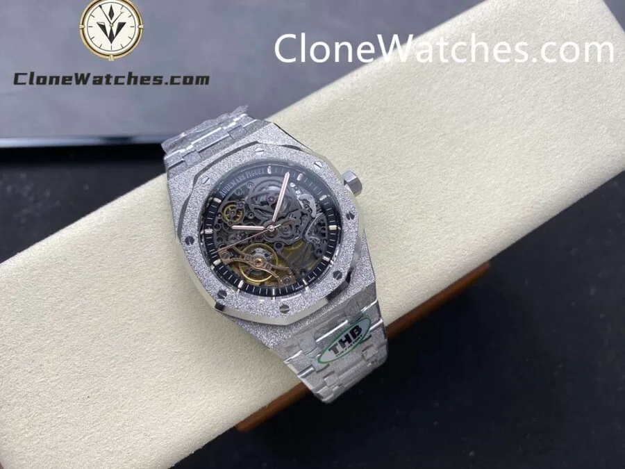 Audemars Piguet Super Clone Watches 1:1 Royal Oak Frost 15407 Skeleton Dial - Image 4