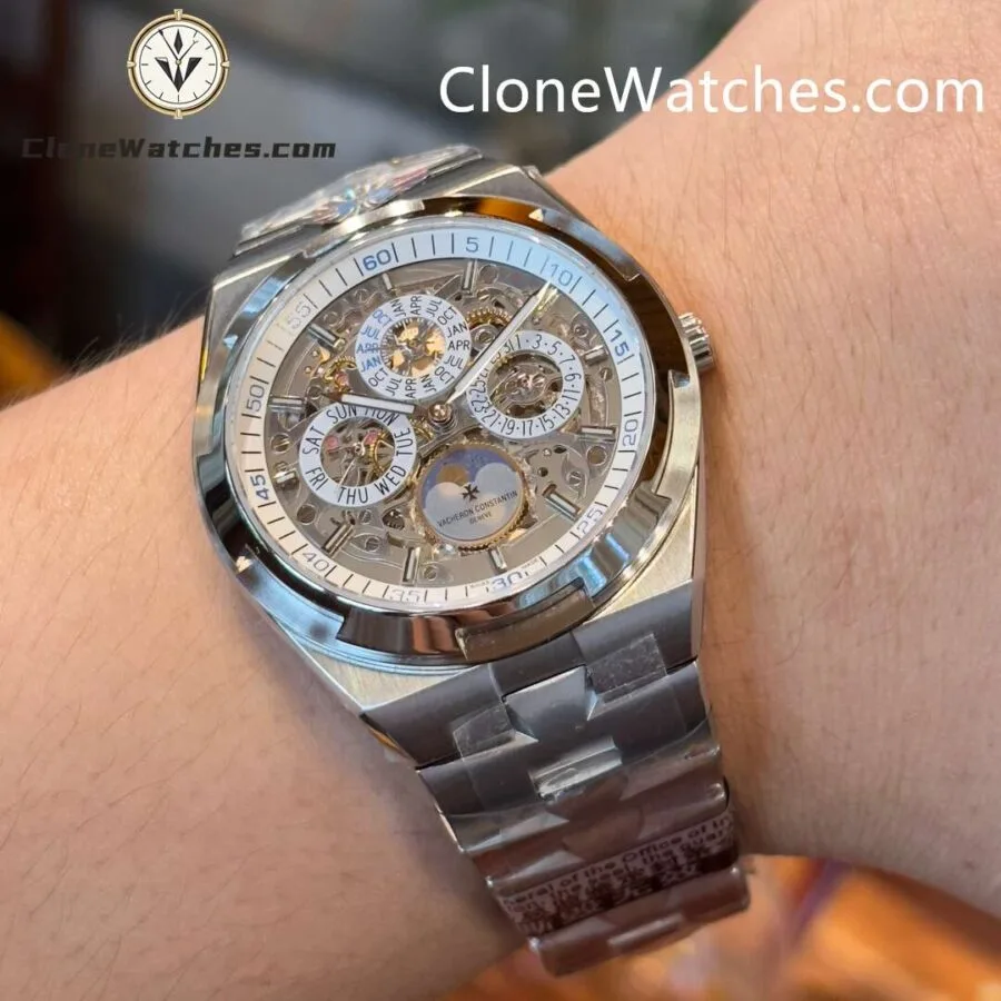 Vacheron Constantin Super Clone Watches 1:1 Overseas Series 4300V Skeleton Dial - Image 6