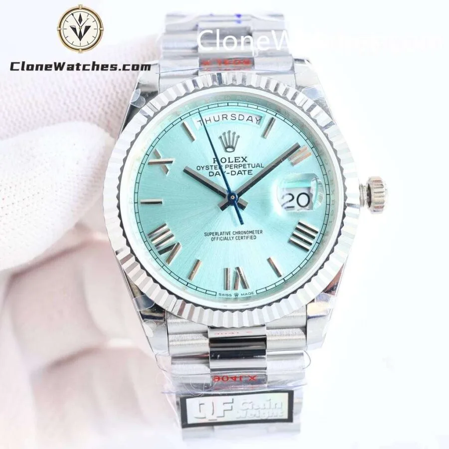 Super Clone Watches – Rolex  Day Date Ice Blue Dial M228236-0012