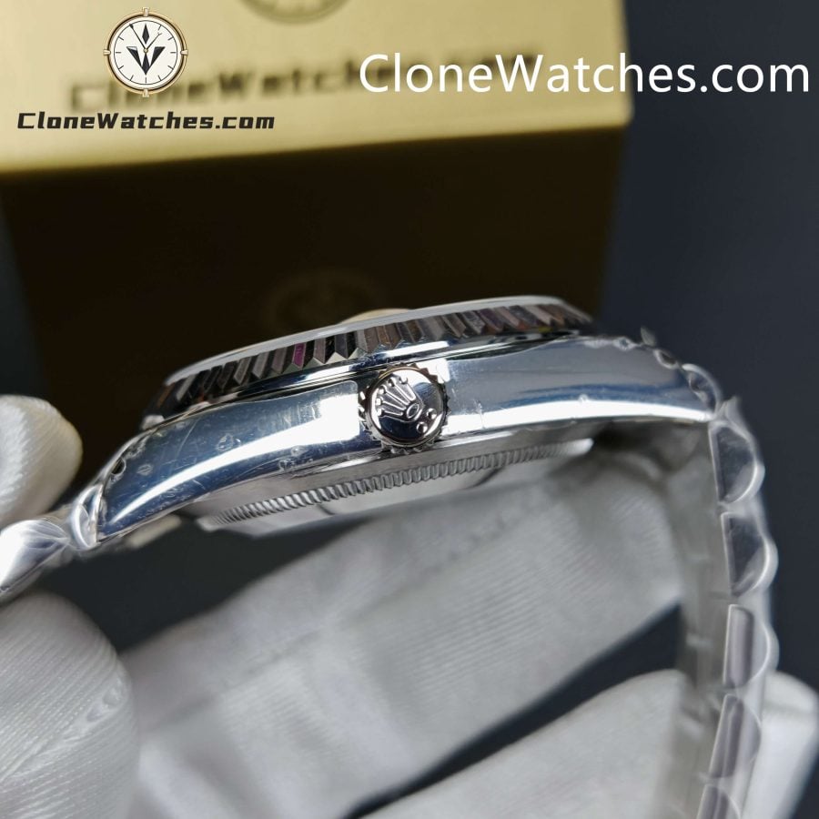 Rolex Super Clone Watches 1:1 Day Date Mother of Pearl Diamond Dial 36 mm m128239 - 0007 3255 Movement - Image 6