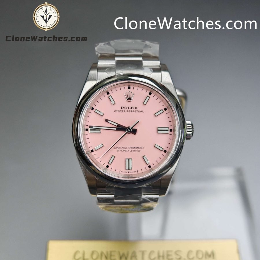 Super Clone Watches – Rolex Oyster Perpetual Pink Dial M126000-0008