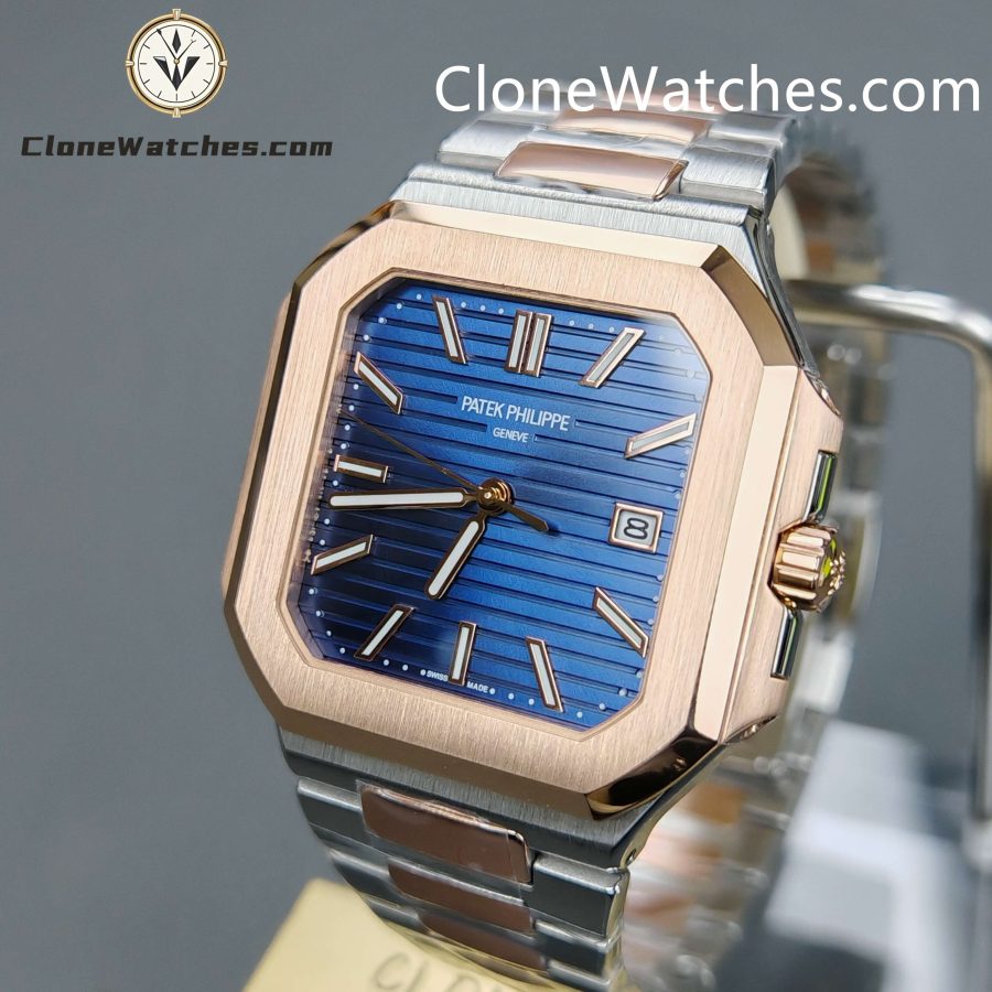 Patek Philippe Super Clone Watches 1:1 Cubitus Gold 5821/1A Blue Dial - Image 3