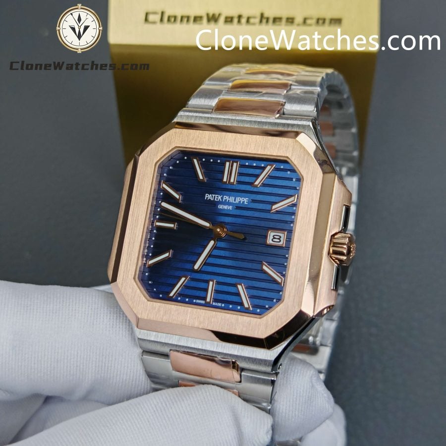 Patek Philippe Super Clone Watches 1:1 Cubitus Gold 5821/1A Blue Dial - Image 5