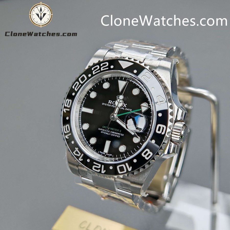 Rolex Super Clone Watches 1:1 GMT Master II 116710LN-0001 Oyster 3186 Movement - Image 3