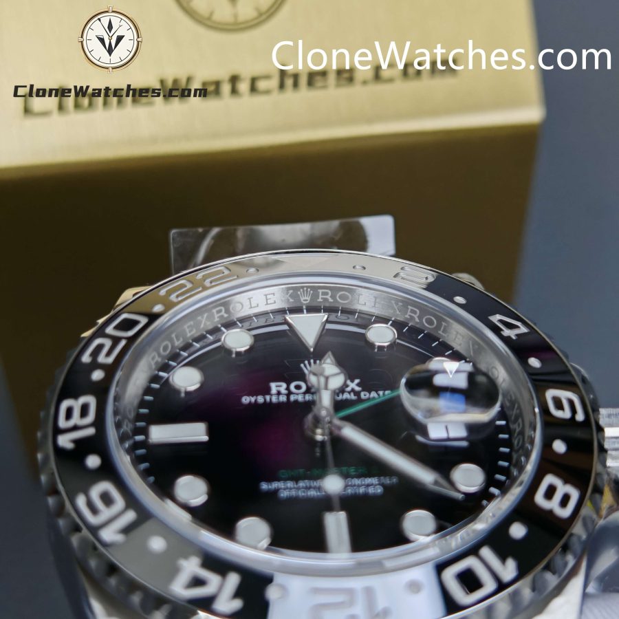 Rolex Super Clone Watches 1:1 GMT Master II 116710LN-0001 Oyster 3186 Movement - Image 7