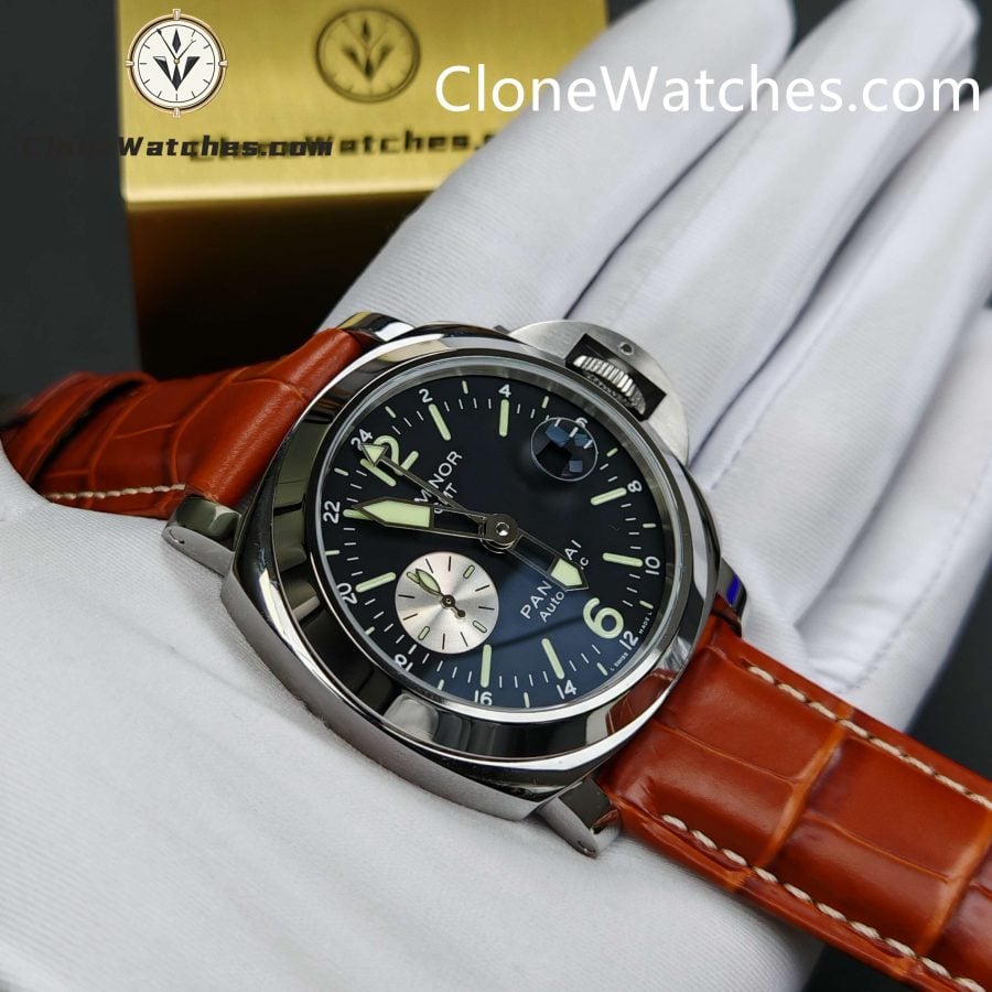 Panerai Super Clone Watches 1:1 Luminor GMT Automatic PAM 00088 Black Dial 44MM - Image 6