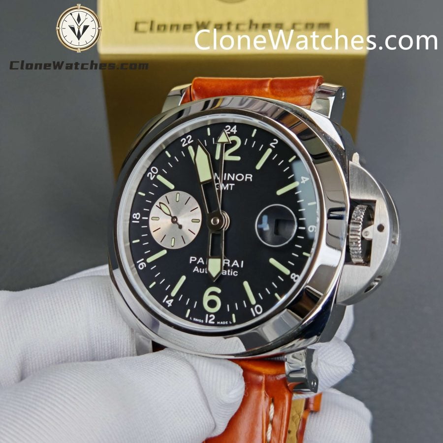 Panerai Super Clone Watches 1:1 Luminor GMT Automatic PAM 00088 Black Dial 44MM - Image 5