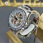Modified Super Clone Watches 1:1 Sonic Rolex Daytona Skeleton Dial 4130 Movement - Image 3