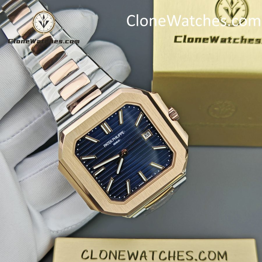 Patek Philippe Super Clone Watches 1:1 Cubitus Gold 5821/1A Blue Dial - Image 5