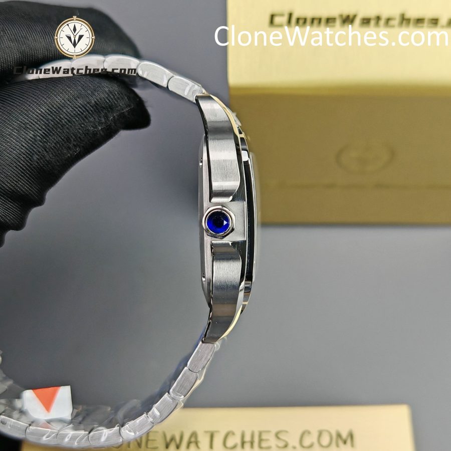 Cartier Super Clone Watches 1:1 Santos Series Gradient Brown Dial 35.1MM WSSA0065 - Image 8