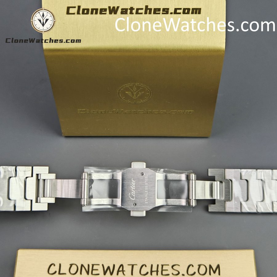 Cartier Super Clone Watches 1:1 Santos Series Gradient Brown Dial 35.1MM WSSA0065 - Image 12