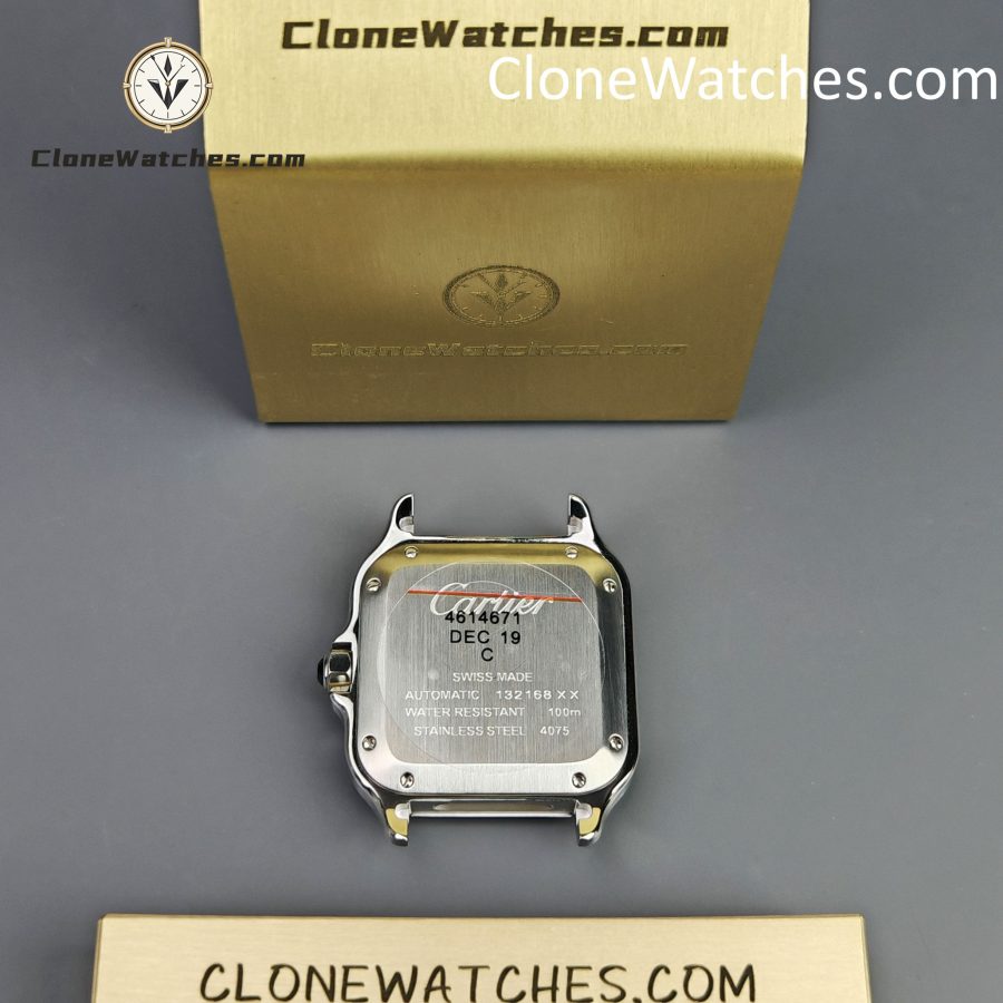 Cartier Super Clone Watches 1:1 Santos Series Gradient Brown Dial 35.1MM WSSA0065 - Image 13