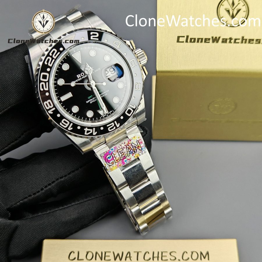 Rolex Super Clone Watches 1:1 GMT Master II 116710LN-0001 Oyster 3186 Movement - Image 4