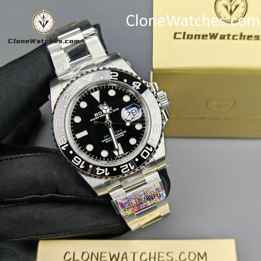 Rolex Super Clone Watches 1:1 GMT Master II 116710LN-0001 Oyster 3186 Movement - Image 6