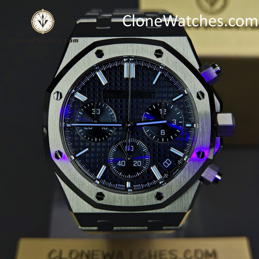 Audemars Piguet Super Clone Watches 1:1 Royal Oak Blue Dial 26240 Selfwinding Chronograph - Image 2