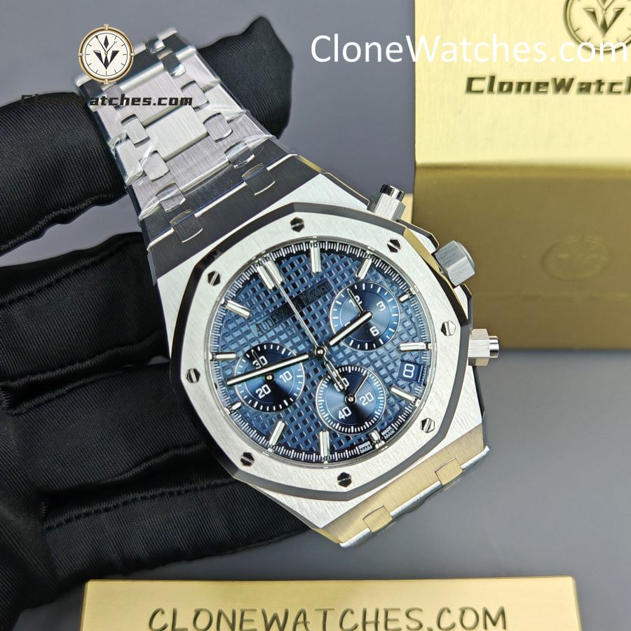 Audemars Piguet Super Clone Watches 1:1 Royal Oak Blue Dial 26240 Selfwinding Chronograph - Image 5