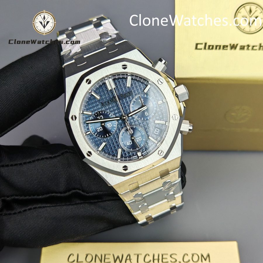 Audemars Piguet Super Clone Watches 1:1 Royal Oak Blue Dial 26240 Selfwinding Chronograph - Image 6