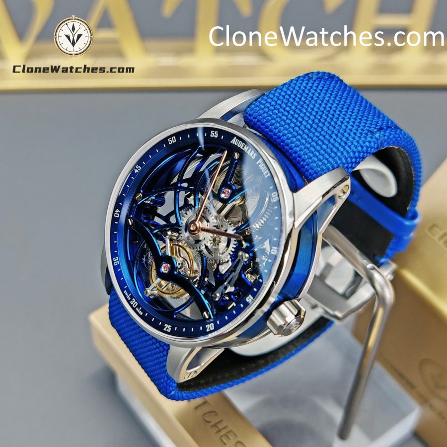 Audemars Piguet Super Clone Watches 1:1 Code 11.59 Tourbillon Blue Openworked 26600NB 41mm - Image 2