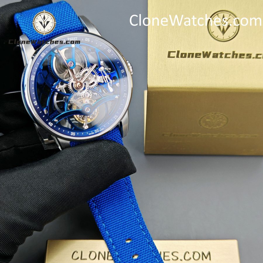 Audemars Piguet Super Clone Watches 1:1 Code 11.59 Tourbillon Blue Openworked 26600NB 41mm - Image 3