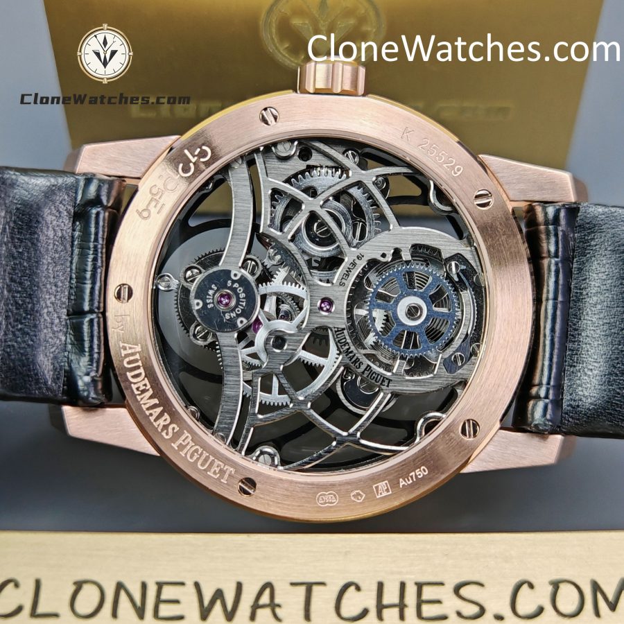Audemars Piguet Super Clone Watches 1:1 Code 11.59 Tourbillon Rose Gold Black Openworked 26600OR 41mm - Image 10
