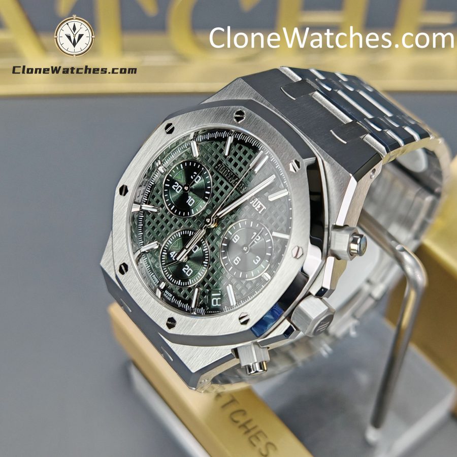 Audemars Piguet Super Clone Watches 1:1 Royal Oak Green Dial 26240 Selfwinding Chronograph - Image 3