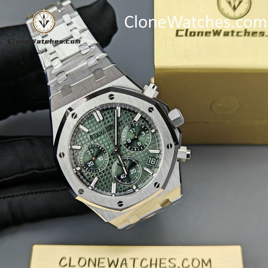 Audemars Piguet Super Clone Watches 1:1 Royal Oak Green Dial 26240 Selfwinding Chronograph - Image 4