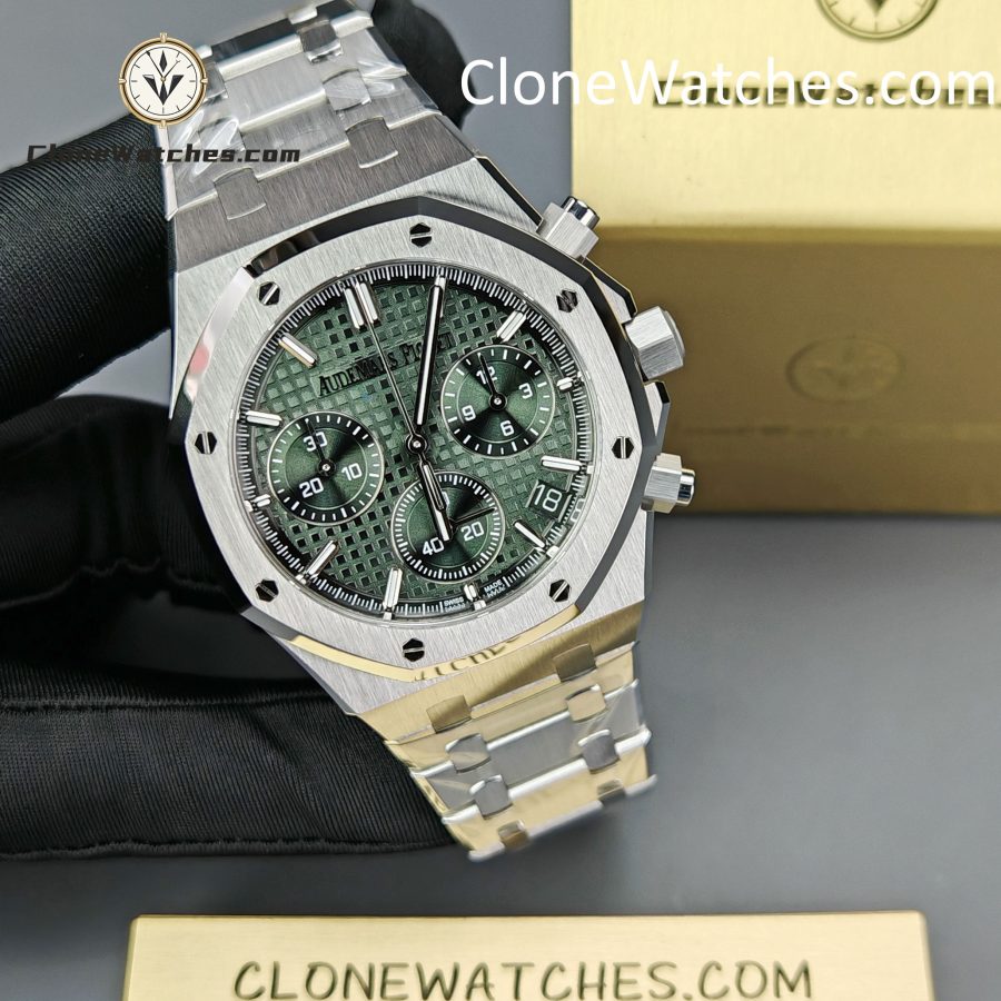 Audemars Piguet Super Clone Watches 1:1 Royal Oak Green Dial 26240 Selfwinding Chronograph - Image 5