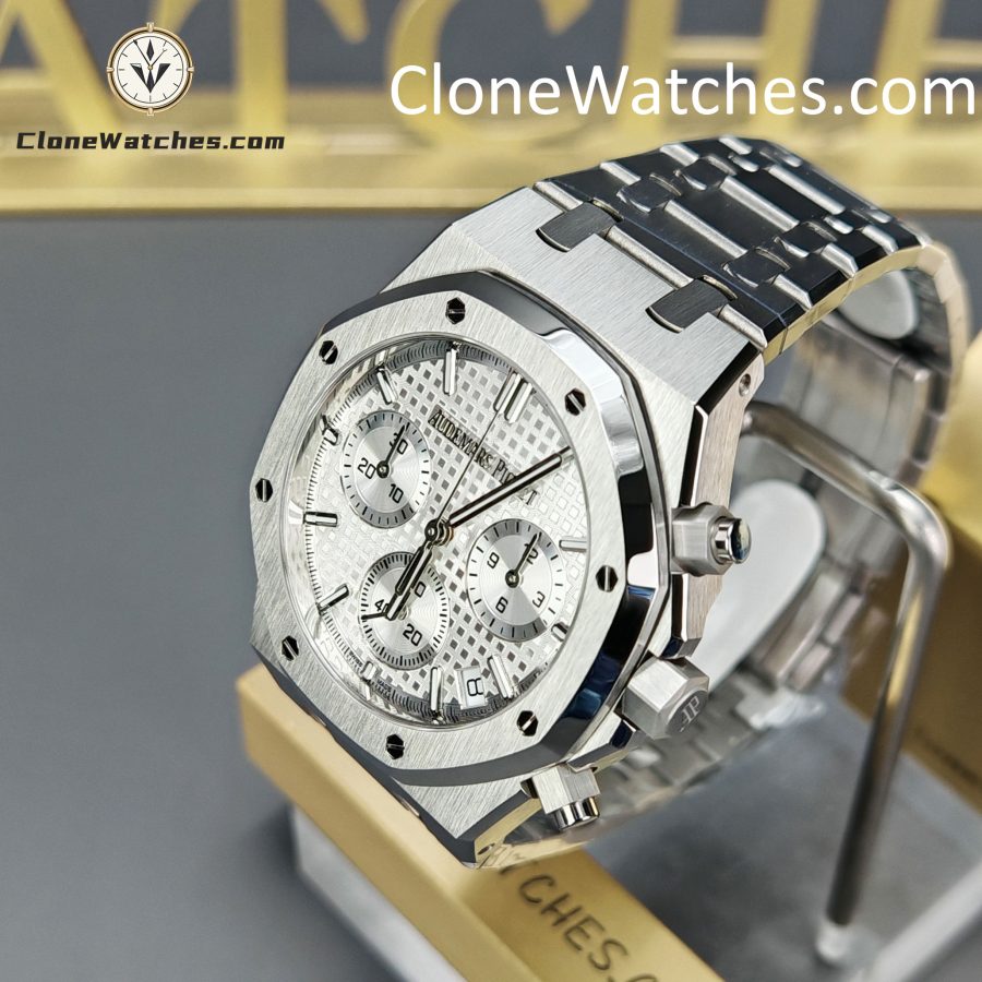 Audemars Piguet Super Clone Watches 1:1 Royal Oak White Dial 26240 Selfwinding Chronograph - Image 3