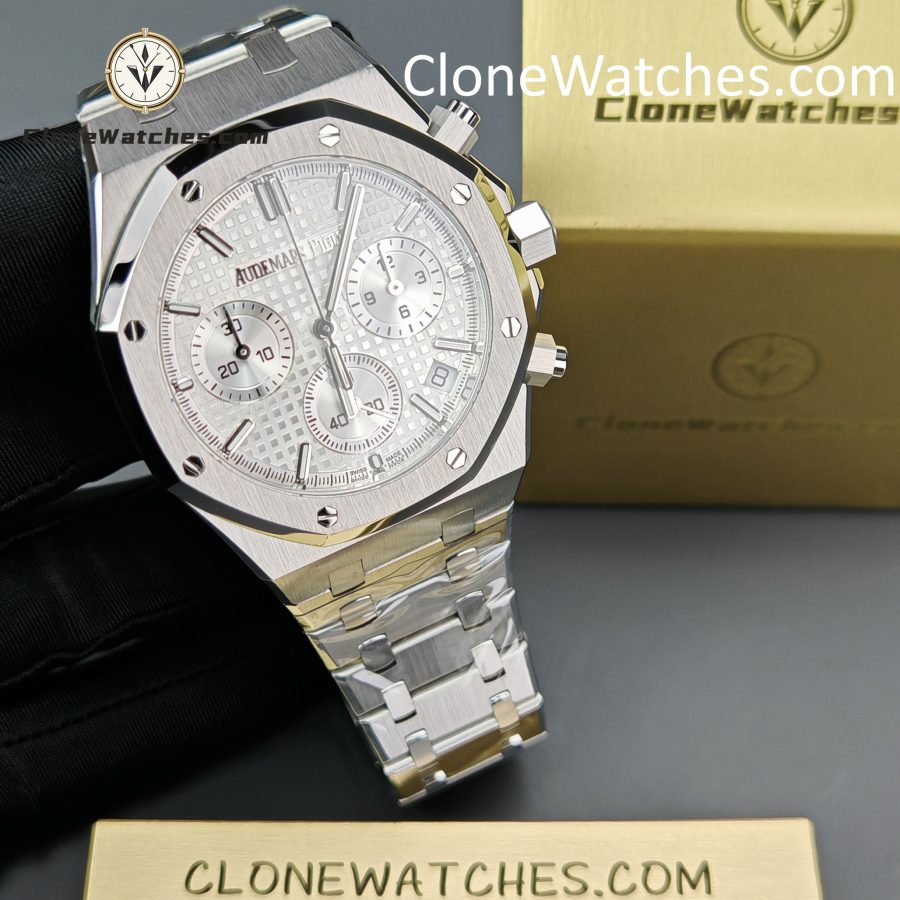 Audemars Piguet Super Clone Watches 1:1 Royal Oak White Dial 26240 Selfwinding Chronograph - Image 4