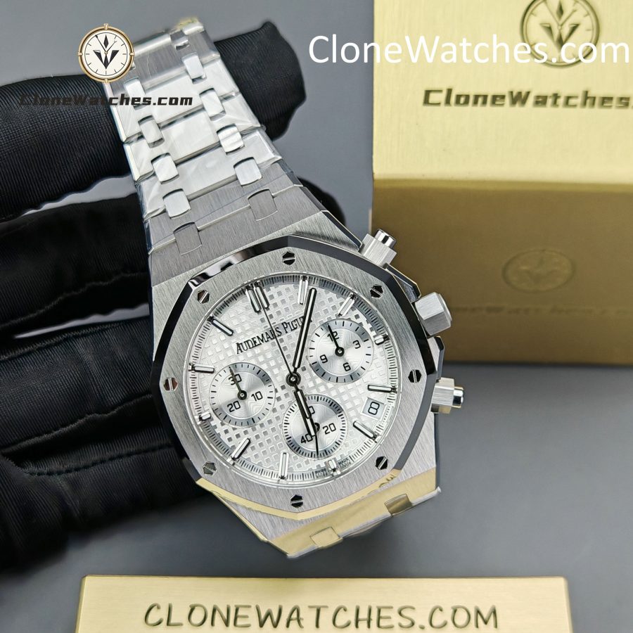 Audemars Piguet Super Clone Watches 1:1 Royal Oak White Dial 26240 Selfwinding Chronograph - Image 5