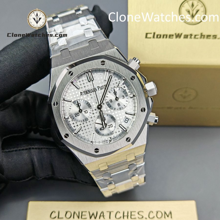Audemars Piguet Super Clone Watches 1:1 Royal Oak White Dial 26240 Selfwinding Chronograph - Image 6