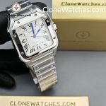 Cartier Super Clone Watches 1:1 Santos Series White Dial 35.1MM WSSA0029 - Image 3