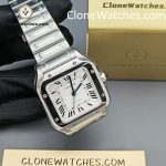 Cartier Super Clone Watches 1:1 Santos Series White Dial 35.1MM WSSA0029 - Image 4