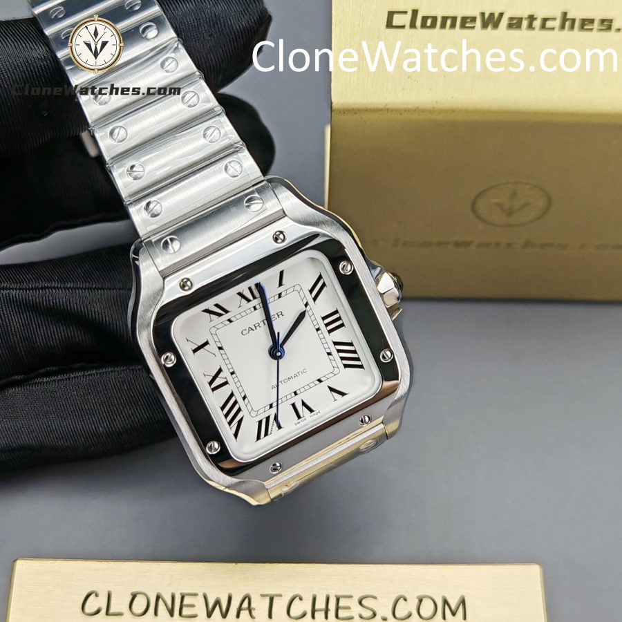 Cartier Super Clone Watches 1:1 Santos Series White Dial 35.1MM WSSA0029 - Image 4