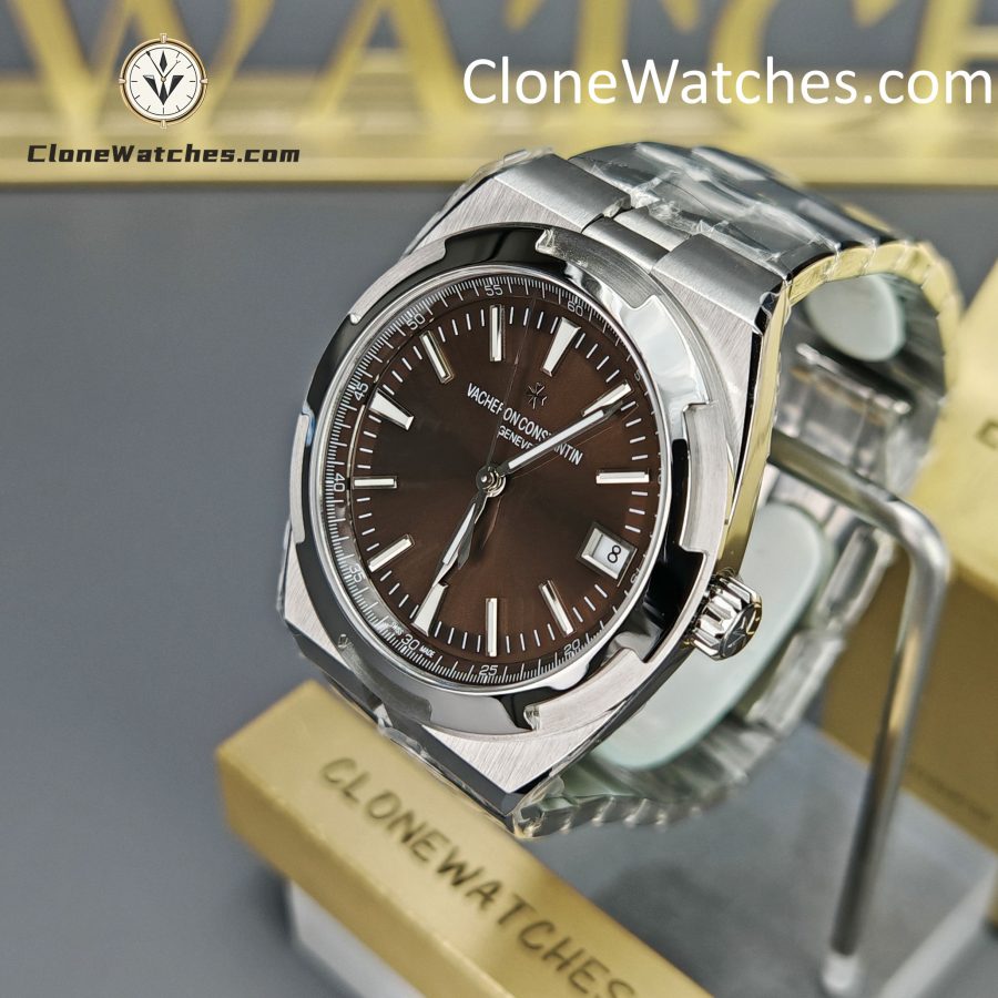 Vacheron Constantin Super Clone Watches 1:1 Overseas 4500V/110A-B146 Coffee Dial - Image 3