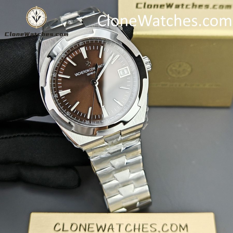 Vacheron Constantin Super Clone Watches 1:1 Overseas 4500V/110A-B146 Coffee Dial - Image 4
