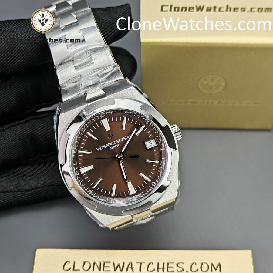 Vacheron Constantin Super Clone Watches 1:1 Overseas 4500V/110A-B146 Coffee Dial - Image 5