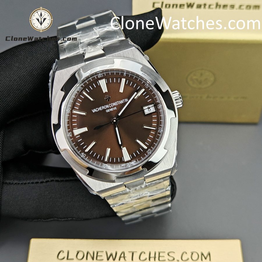 Vacheron Constantin Super Clone Watches 1:1 Overseas 4500V/110A-B146 Coffee Dial - Image 6